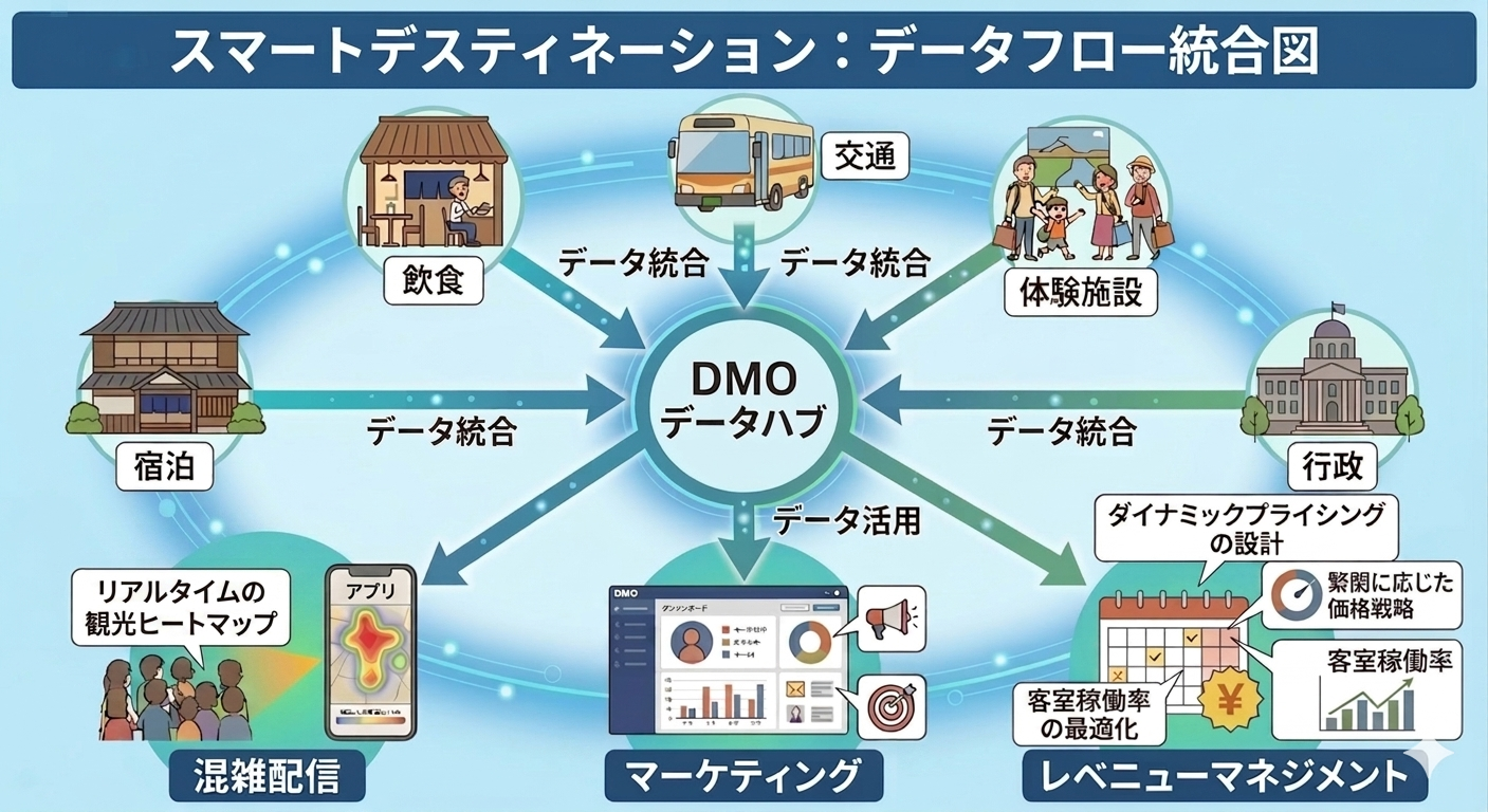 スマートディスティネーション:データフロー統合図