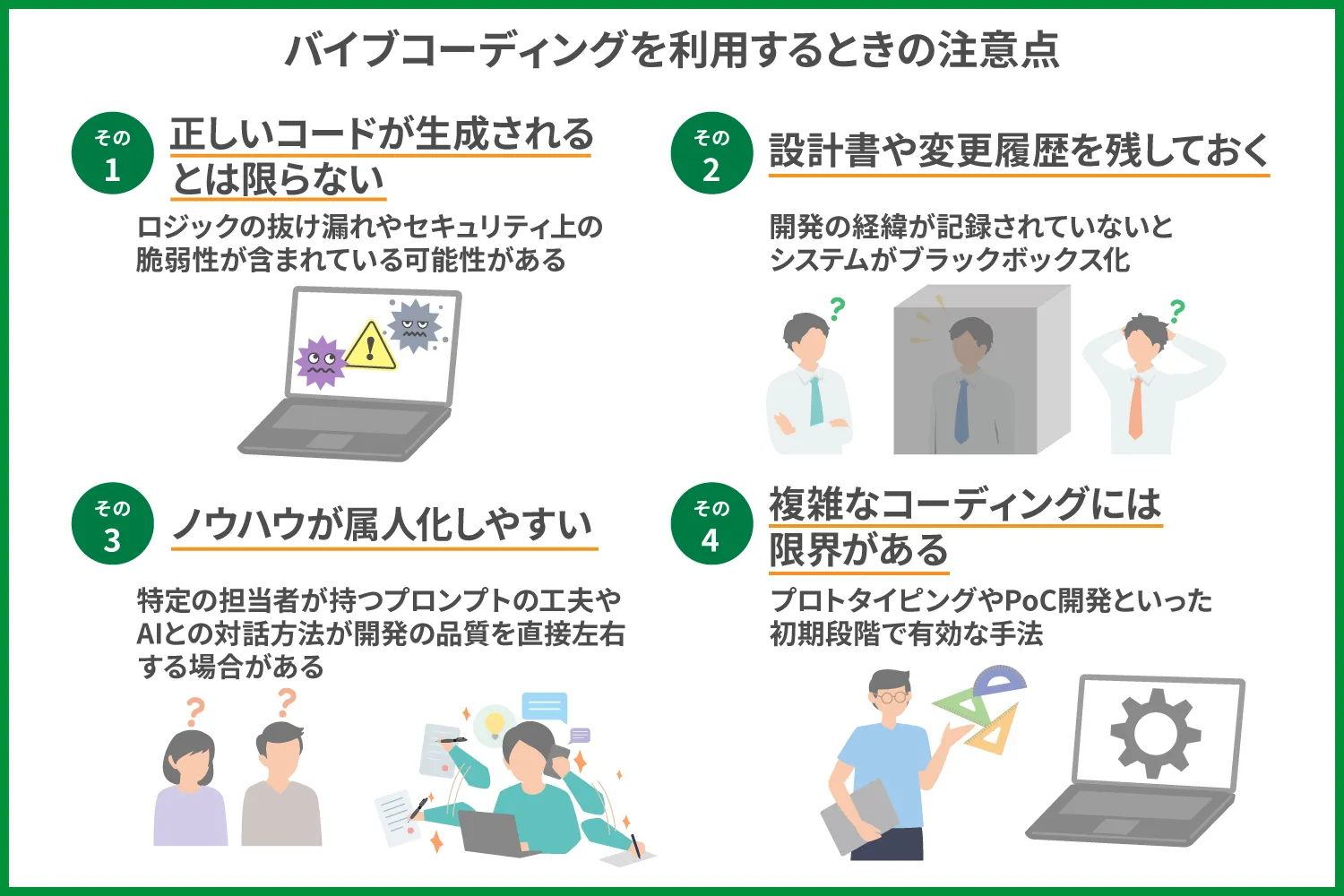 バイブコーディング（Vibe-coding）とはどう向き合うべき？注意点を紹介